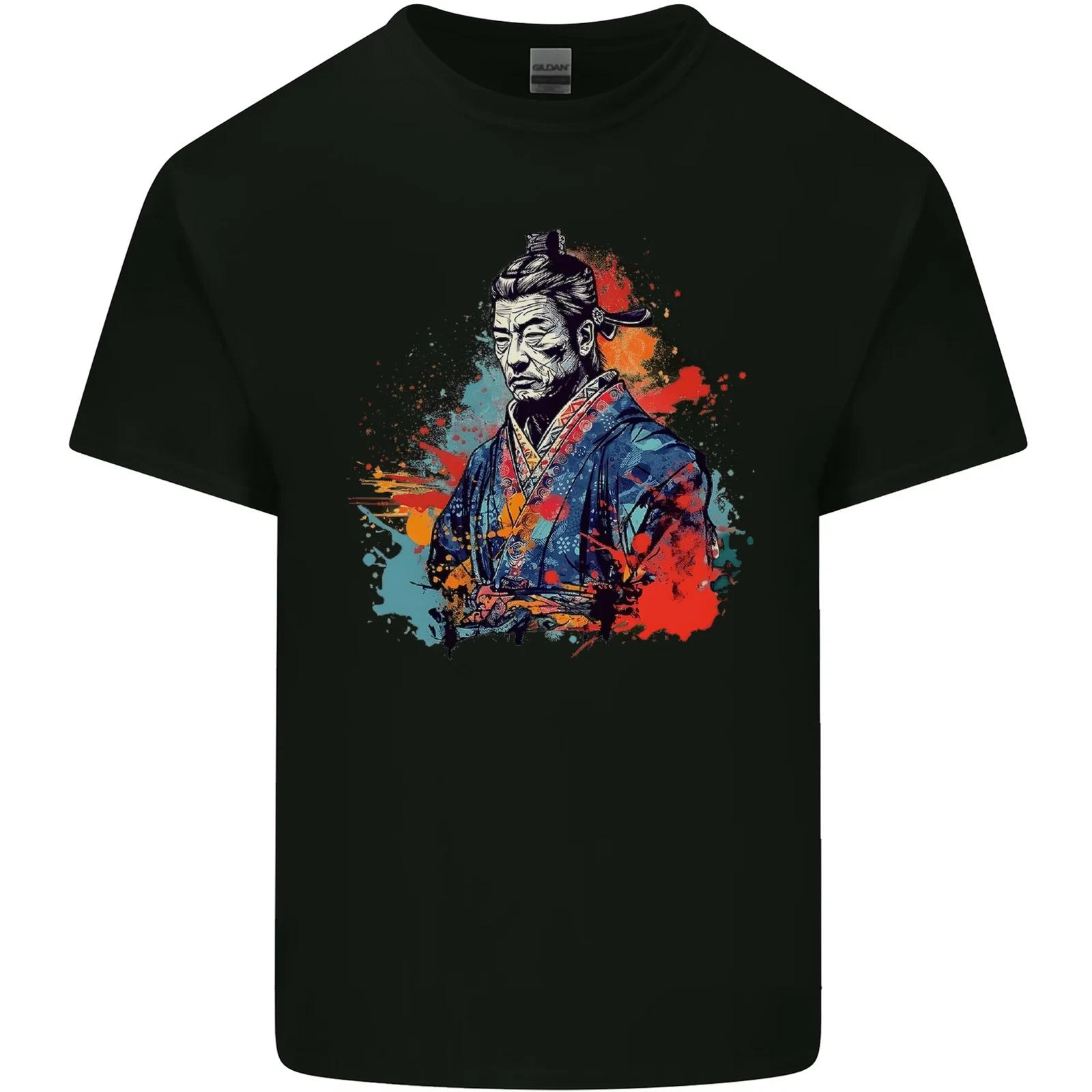 Samurai Elder Fantasy Warrior Ronin Bushido Kids T-Shirt Childrens 4XL