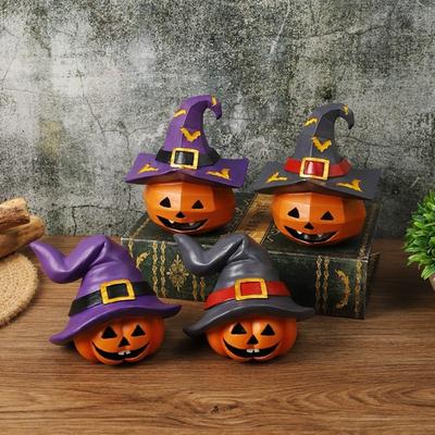 Festival Pumpkin Ghost Ornaments Resin Crafts Pumpkin Statue  Home Party Decor