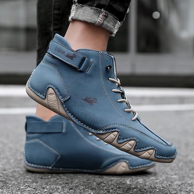 Fashion Spring Men Casual Shoes 2024 New Handmade High Quality Leather Shoes Trendy Driving Shoe Outdoor Lightweight Flat Shoes Zapatos