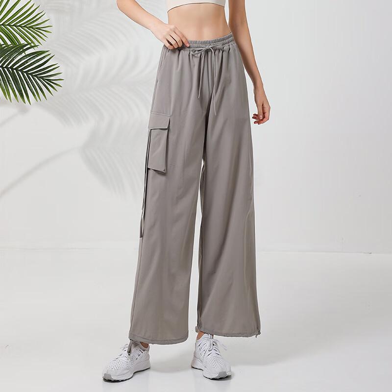 OLOMM Quick-Dry Drawstring Cargo Sports Pants S-L