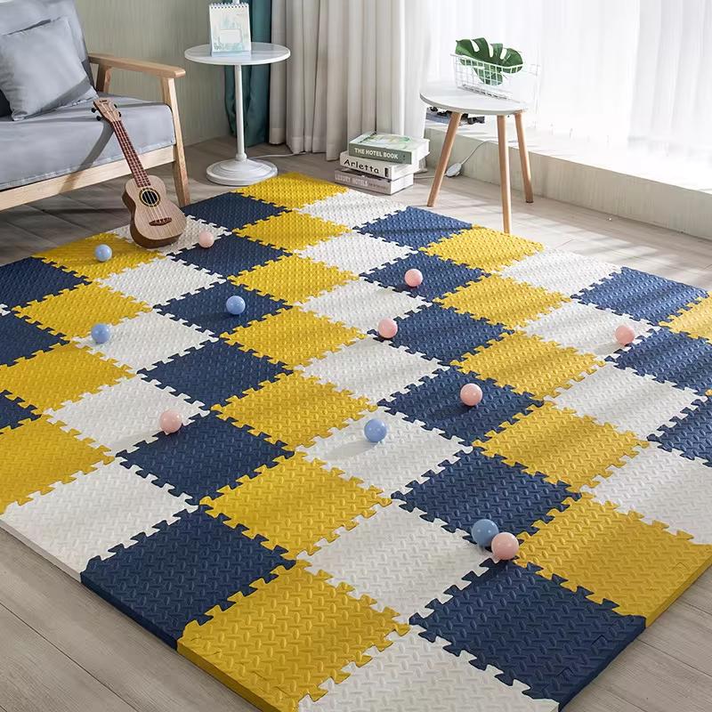 

Коврик-пазл из пены 6/12 штук, детский игровой коврик, мягкий нескользящий ковер с переплетением, подходит для гостиных, детских спортзалов, для украшения 6Pcs