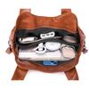 Frauen PU Leder Große Kapazität Schulter Tasche Damen Vintage Schulranzen Taschen 2025 Sommer Designer Handtasche Tote Umhängetasche