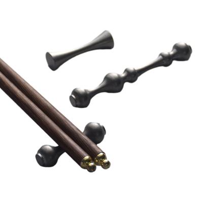 Stainless Steel Chopstick Rest Vintage Chopstick Holder Spoon Rest Easy Clean Compact Multi-Use Tableware Stand Kitchen Accessory