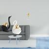 Swan Figurines Tabletop Ornament Art Crafts Couple's Decor Table Decoration Statues for Bookshelf