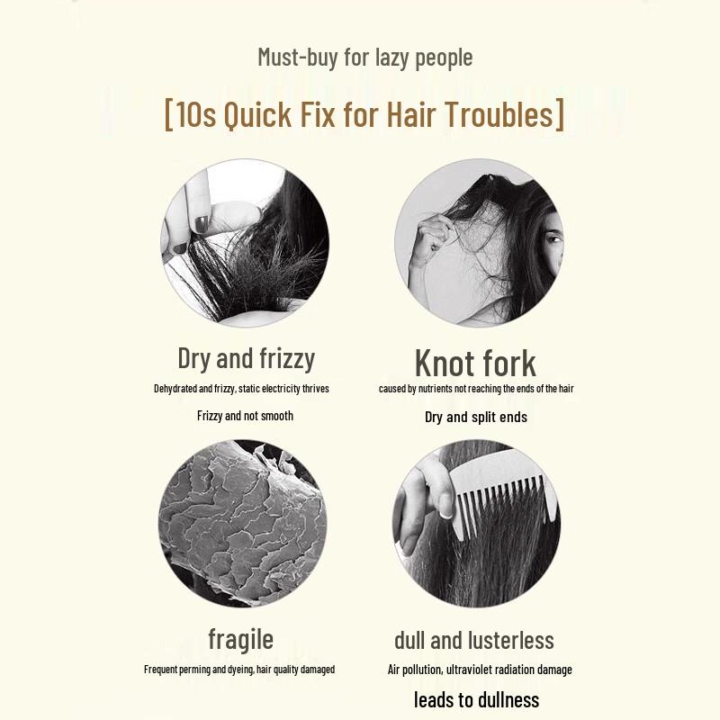 Kustie Floral Essential Oil Leave-in Hair Spray