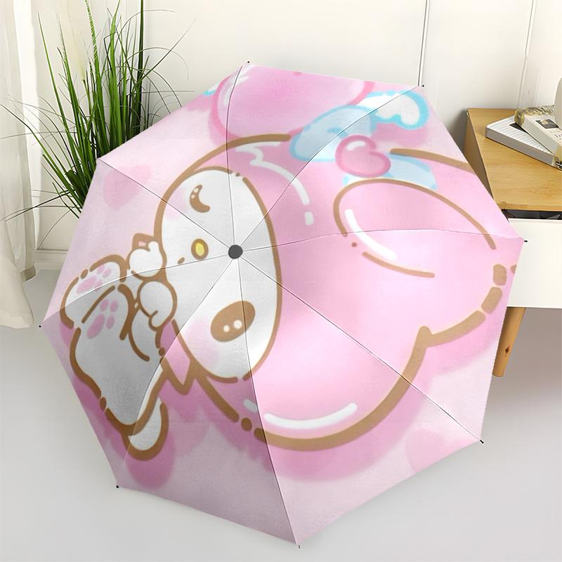 

1pc My Melody Automatic Opening/Closing Umbrella with Foldable Design, 8-Bone Iron Frame, Outdoor Use, Perfect Gift for Fans, Travelers, Daily Use, Su