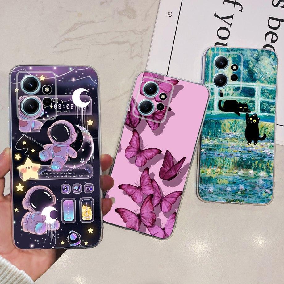 For Xiaomi Redmi Note 12 Pro 4G 5G Note 12s 12r Back Cover Phone Case Soft Clear Silicone Shockproof Protection Funda Coque Capa