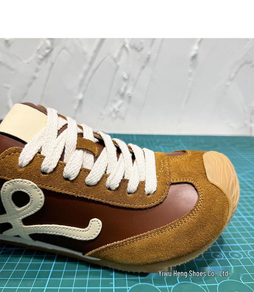 Pantofi de antrenament pentru bărbați 2025 cu șireturi, tip gheată joasă, stil german - La modă, stil Forrest Gump, talpă moale, îmbrăcăminte sport versatilă și casual