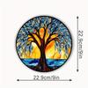 2D Flat Tree of Life Acrylic Decoration Sign, Home Decor Plaque Hanging Wall Art Decorative Garden Decoration for Room Door Signs Hanging Square Livin
