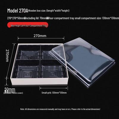 Disposable Wheat Straw Square Platter Box Set