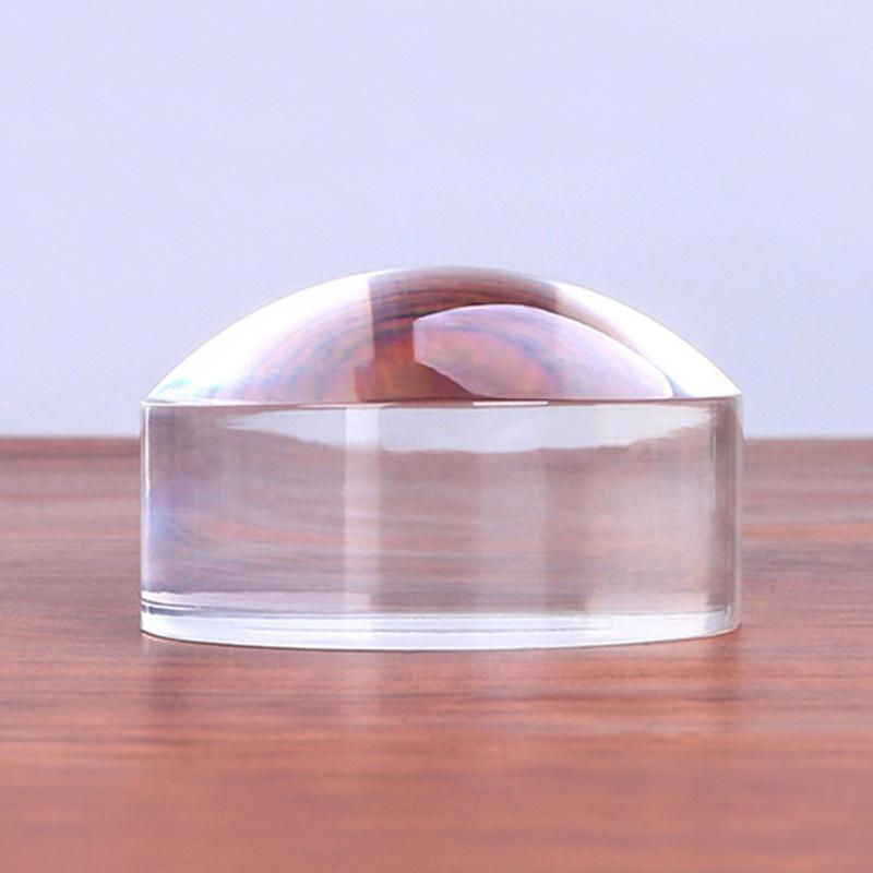 Full Clear Acrylic 8X Magnifying Lens for Clear Viewing Ideal Reading Aid Portable Lightweight Design