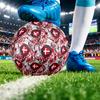 Dänemark Fußball Aufdruck Größe 5 Fußball Ball Verschleißfest Standard Erwachsenen Trainingsfußball Fan Geschenk für Indoor Outdoor Spiel Sport