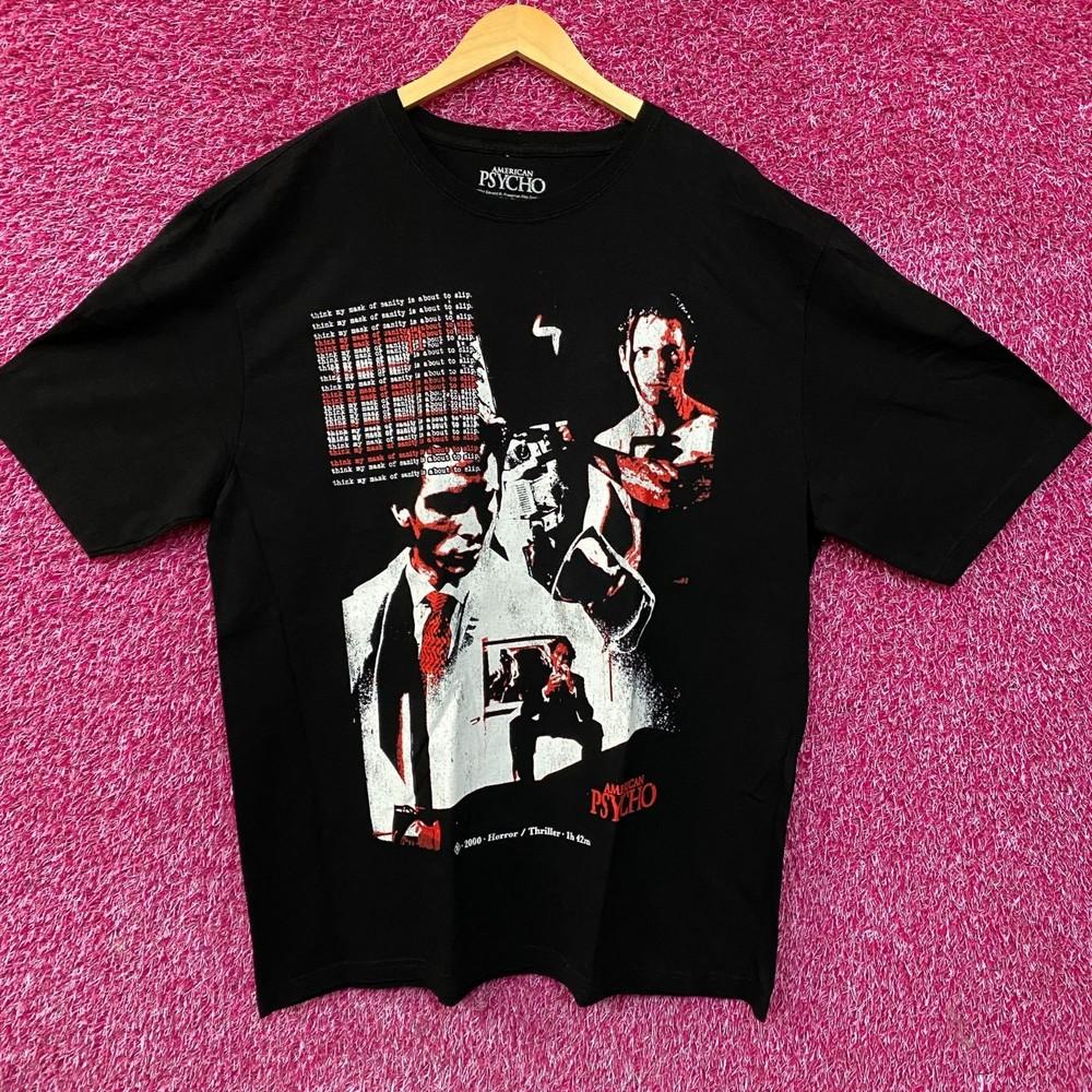 

American Psycho Patrick Bateman Movie Graphic TShirt XL Unisex T-Shirt XXL