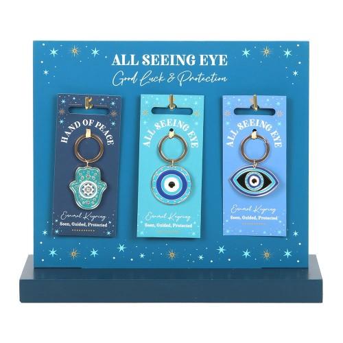 Something Different All Seeing Eye Keyring (Pack of 18)