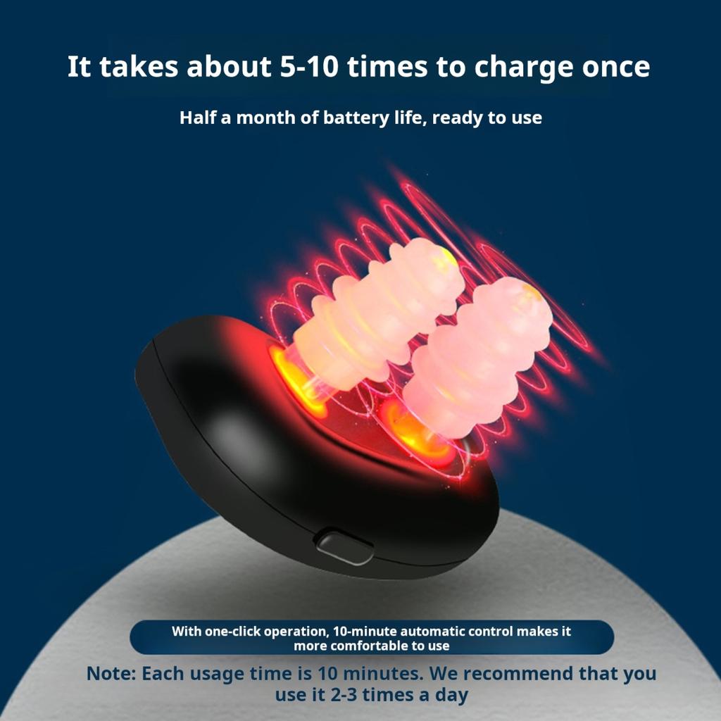 Dispositivo de terapia nasal con luz roja para aliviar los síntomas de la rinitis, recargable por USB, portátil, infrarrojo, para viajes.