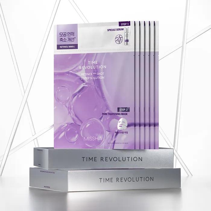 [MISHA] TR000 Shot 2-Step Solution Mask (Retinol 1000) 6-Piece Set