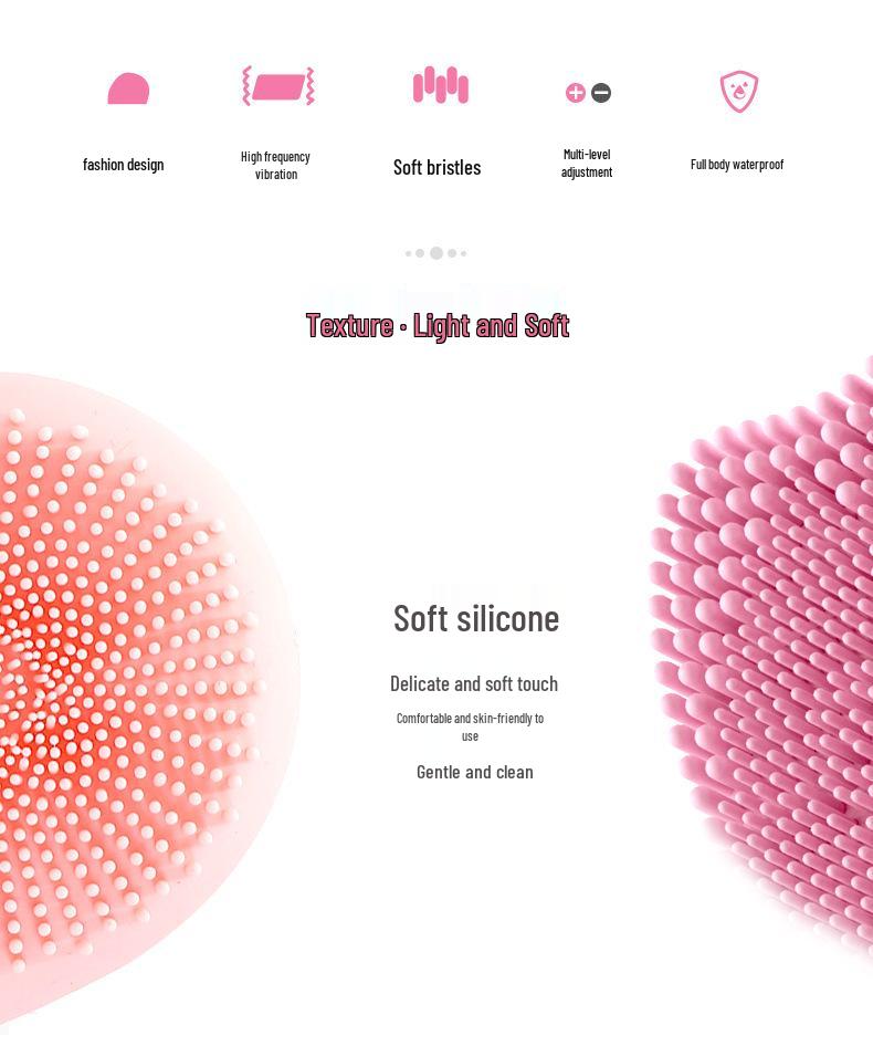 Ultrasonic USB Silicone Facial Cleanser & Massager