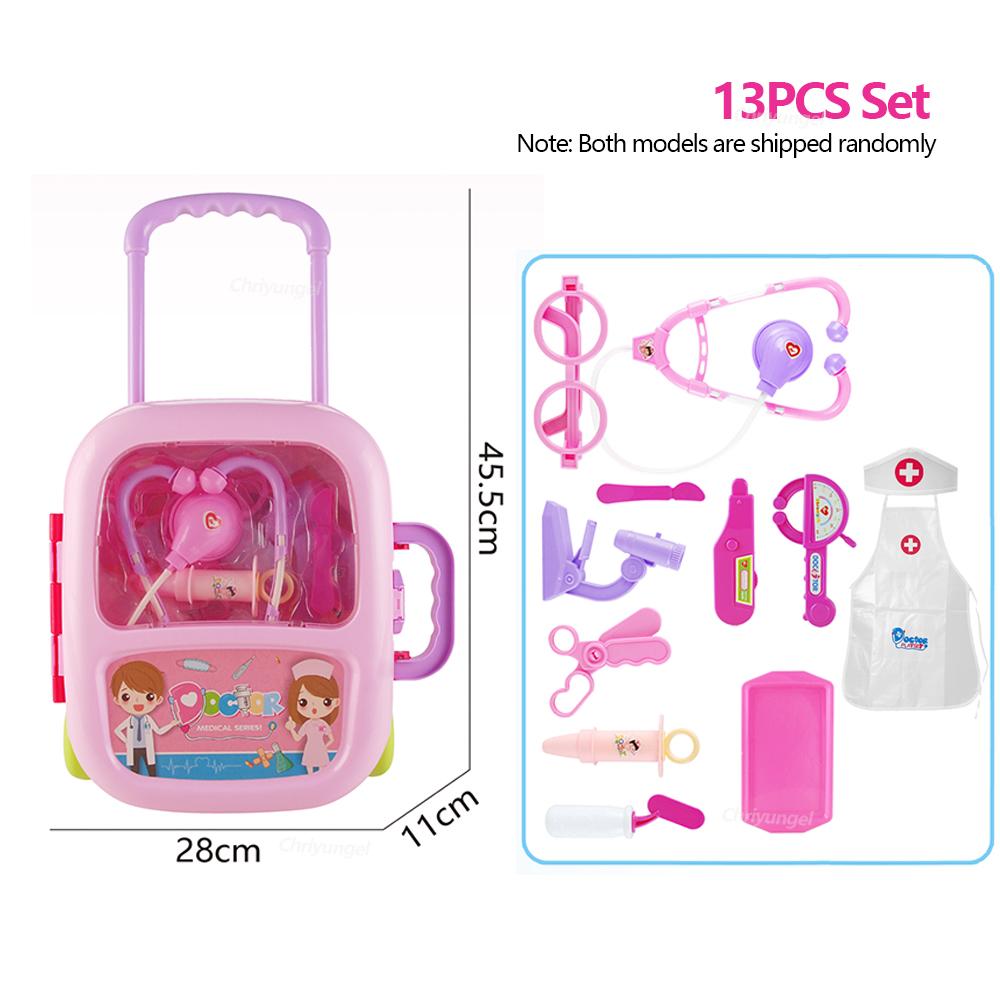 Doctor Play Set Doctor Toys for Kids Pretend Play Medical Tool Toy with Portable Suitcase Educational Toy Gift for Boy Girl