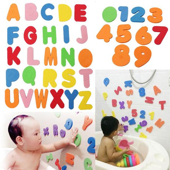 36Pcs/Set Arabic Numbers Toy Eco-friendly Water absorption Foam Educational Kids Toy for Education