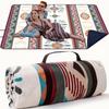 Outdoor Camping / Portable Beach Mat, PU Coated Oxford Cloth, Bound Edge, Stamp End, Picnic Blanket