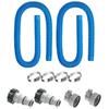Swimming Pool Pool Filter Hose Diameter 1.5 Inch Flexible Length 59 Inch Pool Hose With Clips For Above Ground