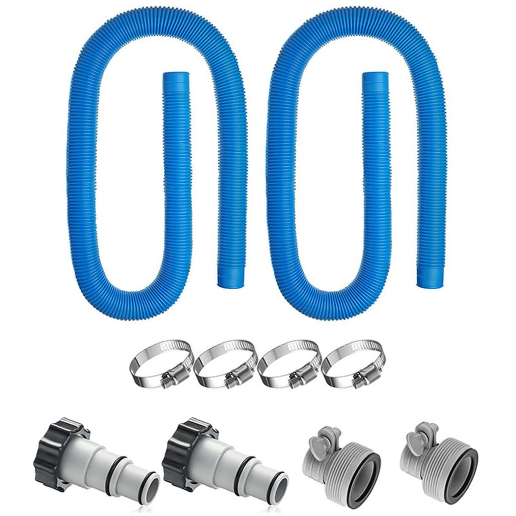Swimming Pool Pool Filter Hose Diameter 1.5 Inch Flexible Length 59 Inch Pool Hose With Clips For Above Ground