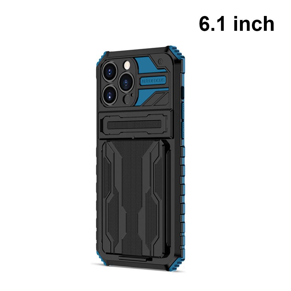 Handyhülle mit Kartenhalter Stoßfeste Rückseite Tragbarer Schutz Fallfestes Shell Ersatz für