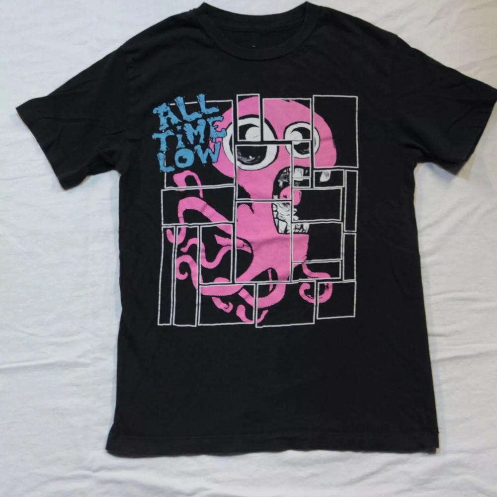 Vintage All Time Low Octopus T-Shirt Short All Size S to 5XL ZL029 Unisex T-Shirt XXXXL