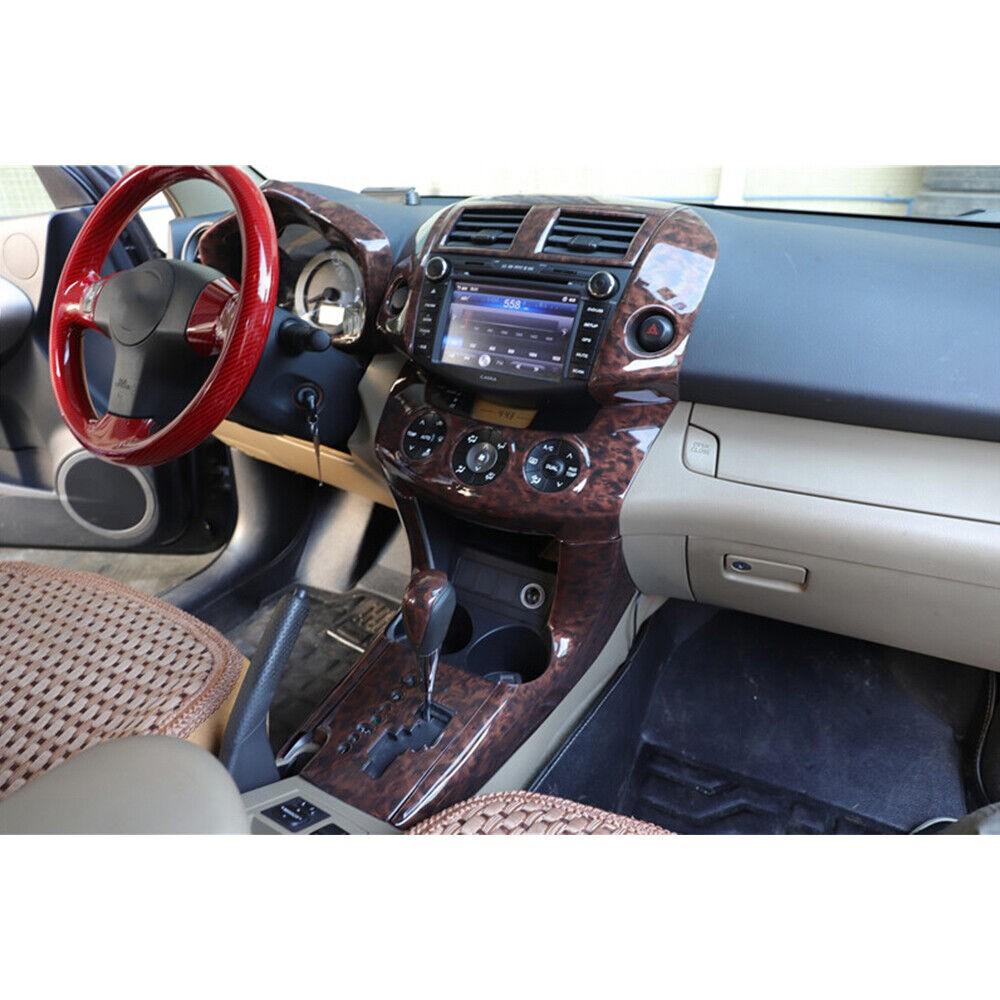 Fit For Toyota RAV4 2006-2012 Wood Grain Console AC Switch Control Panel Trim 1*
