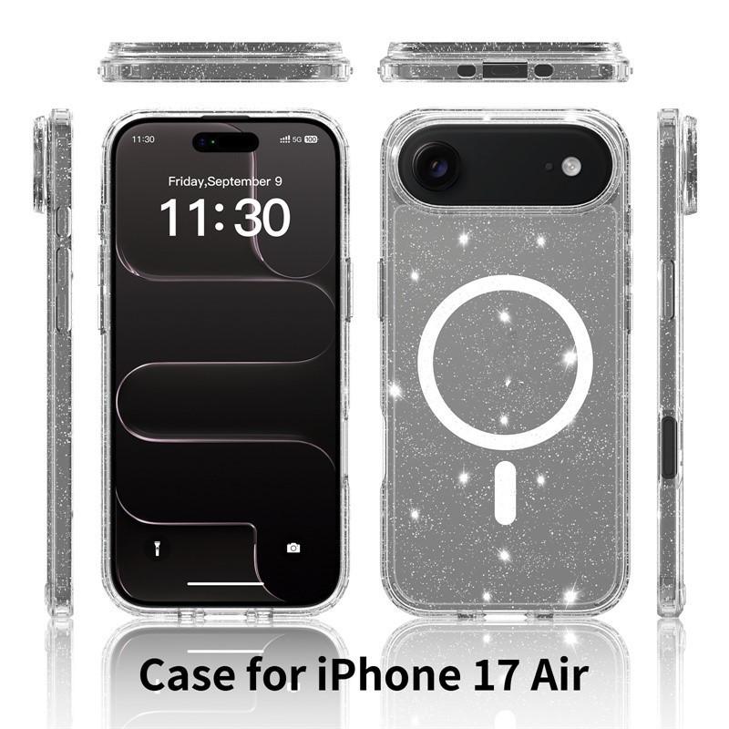 Glitter Magnetic Case for iPhone 17 - Fits iPhone 12 to 17