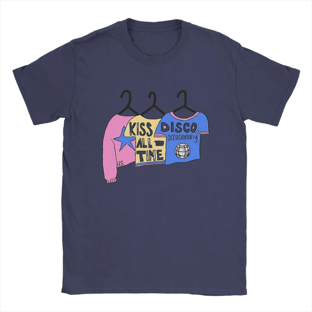 Kiss All The Time Disco Occasionally T Shirt Summer Popular T Shirts Men Pure Cotton Crewneck Tees Short Sleeves Tops
