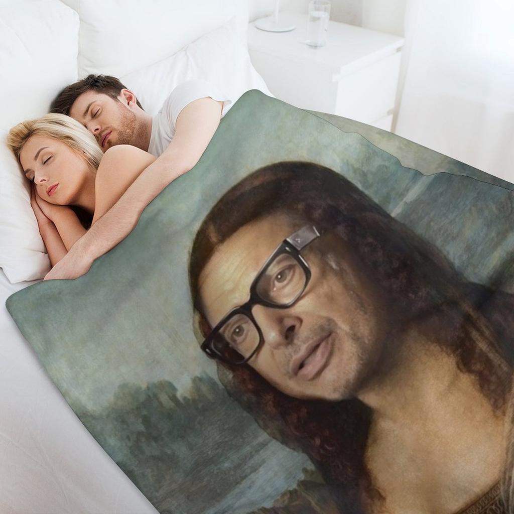 Mona Goldblum - Oil Painting Throw Blanket Plaid on the sofa Furry Luxury Thicken Single Blankets