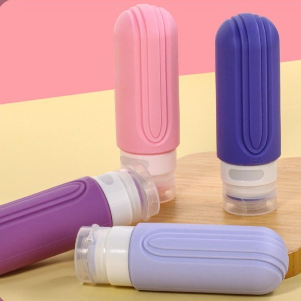 4pcs/set 90ml Squeeze Liquid Bottle Kit Empty Portable Lotion Container  Foundation