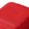 Mini Jewelry Storage Box, PU Leather Compact Jewelry Organizer, Soft Velvet Shockproof Jewelry Case for Rings Earrings