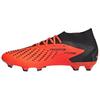 Adidas Predator Accuracy.2 Comfortable Lightweight FG (Rubber Long Studs) Slip-Resistant Durable Soccer Shoes Unisex Soccer Shoes Orange Black GW4587