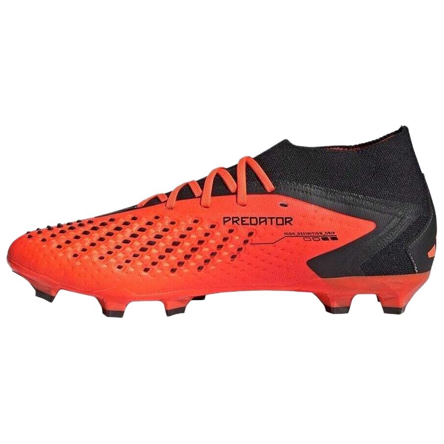 Adidas Predator Accuracy.2 Comfortable Lightweight FG (Rubber Long Studs) Slip-Resistant Durable Soccer Shoes Unisex Soccer Shoes Orange Black GW4587