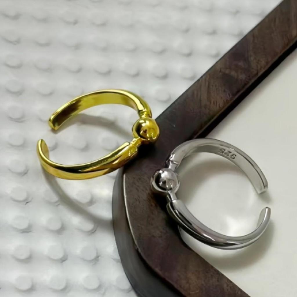 Korean Style Simple Fashion Open Bead Ring for Women