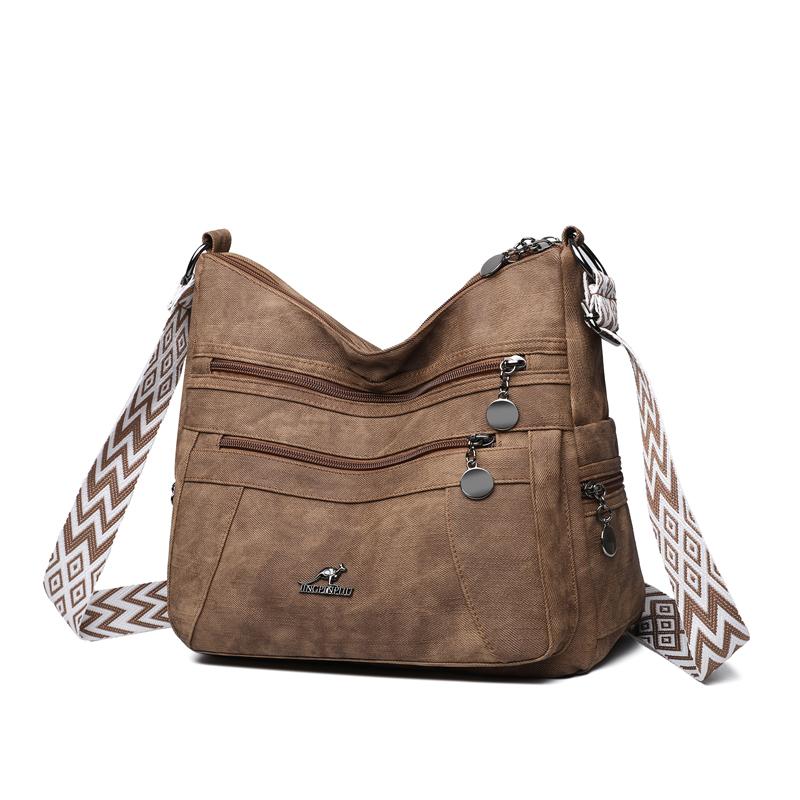 Women's Bag Fashion Mother Bag Retro Soft Leather Large Capacity Crossbody Bag