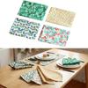 4Pcs Nordic Boho Cotton Tea Towel Pastel Floral Place Mat Absorbent Kitchen Dinner Napkin Soft Table Cloth Dining Room Decor