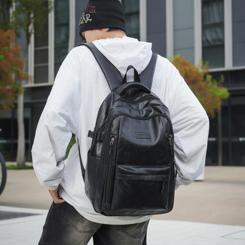 PU Backpack Large Capacity Water-repellent Business Travel Backpack