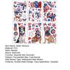 Yousheng 6Pcs Independence Day Static Stickers Easy to Apply Reusable Window Decals July 4th Indoor Outdoor Patriotic Decoration