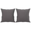Vidaxl 2-Osobowa Sofa Z Poduszkami, Szara, 140 Cm, Sztuczna Skóra