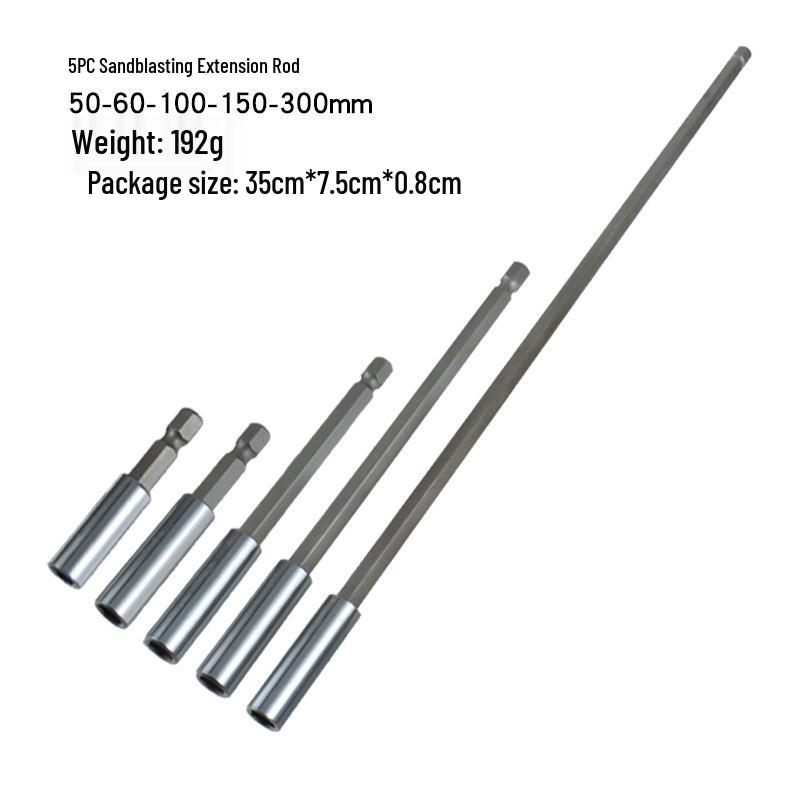 Hex Key Magnetic Extension Rod 1/4" Air Screwdriver Bit Socket