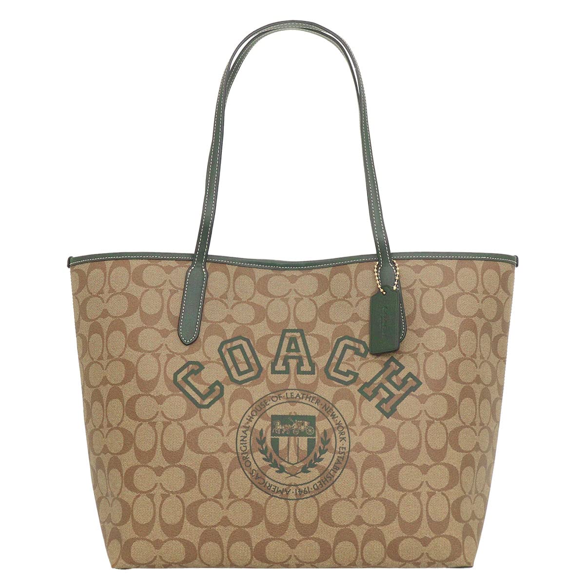 

Bag FCB869 CB869 Khaki x Amazon Green Varsity Motif Signature City Tote Ladies [Coach] (Tote Bag) [Outlet Item] [Brand] [Item]