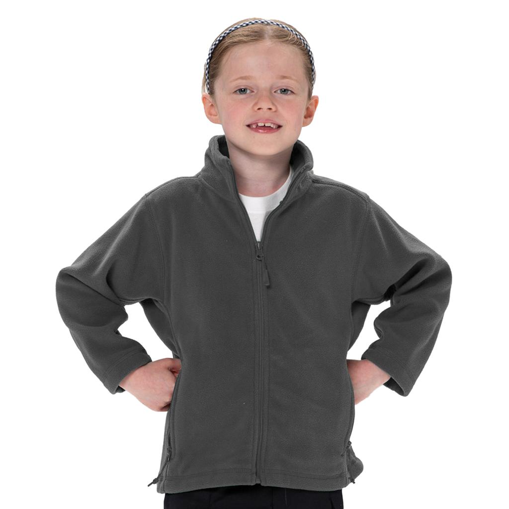 Jerzees Schoolgear Outdoor-Fleecejacke mit durchgehendem Reißverschluss für Kinder