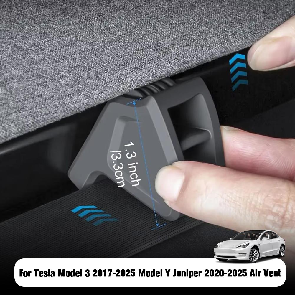 Für Tesla MODEL 3 Highland Y Launch 2025 Lufterfrischer-Adapter Luftauslass Aromatherapie-Clip Silikon Auto Lüftungsdüsen Duftclip