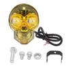 Motorcycle Skull LED Fog Light Auxiliary Headlight Spotlight with Flood Beam and Advanced Optical Lens Technology