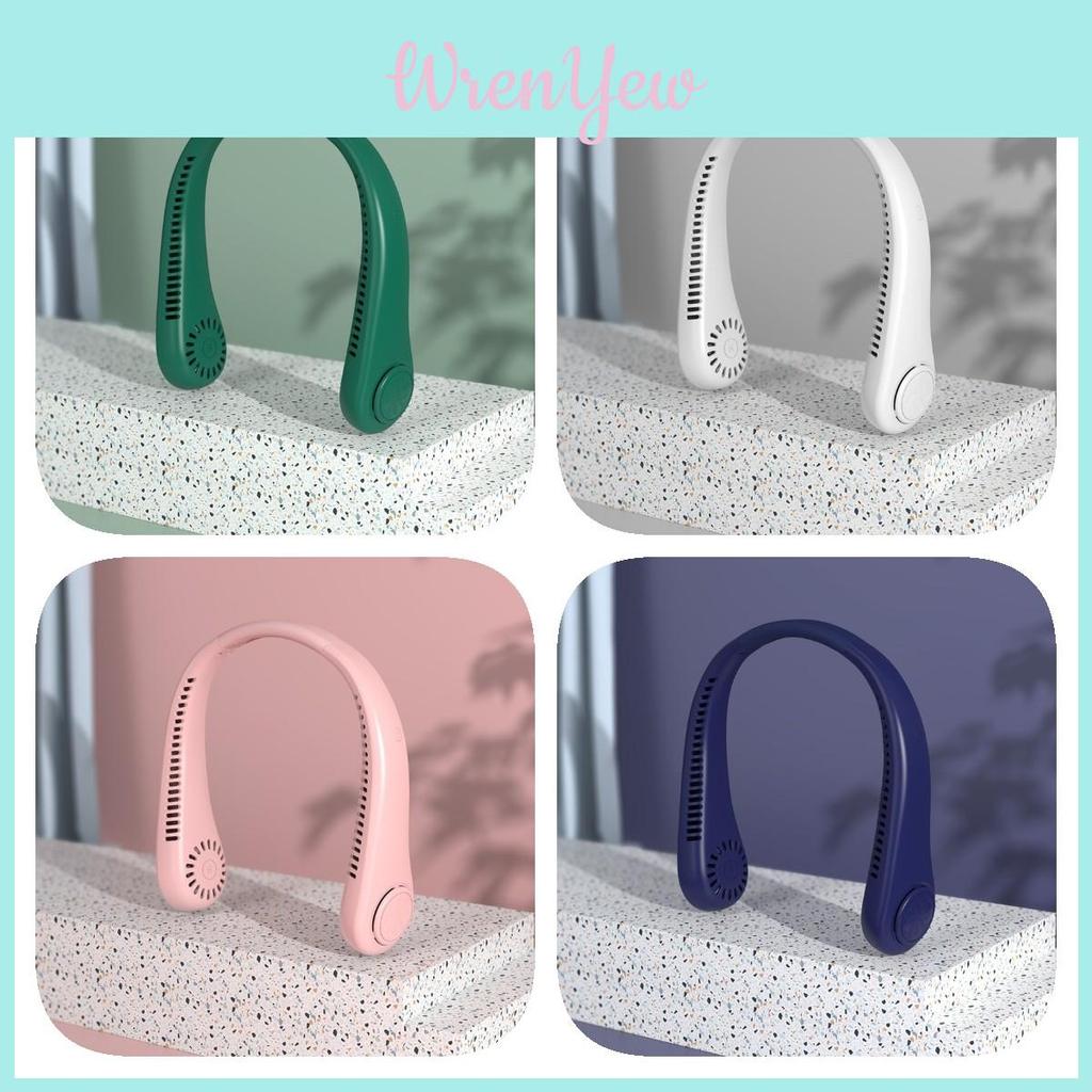 No Blade Hanging Neck Fan Usb Charging Outdoor Lazy Portable Mini Fan Gift Cross-border