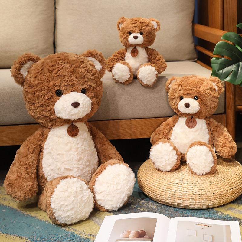 Cute Fluffy Bear Fox Plush Toy Gentle Soft Cartoon Red Panda Stuffed Doll Birthday Gift Gift Idea Great for Building Skills and Creativity