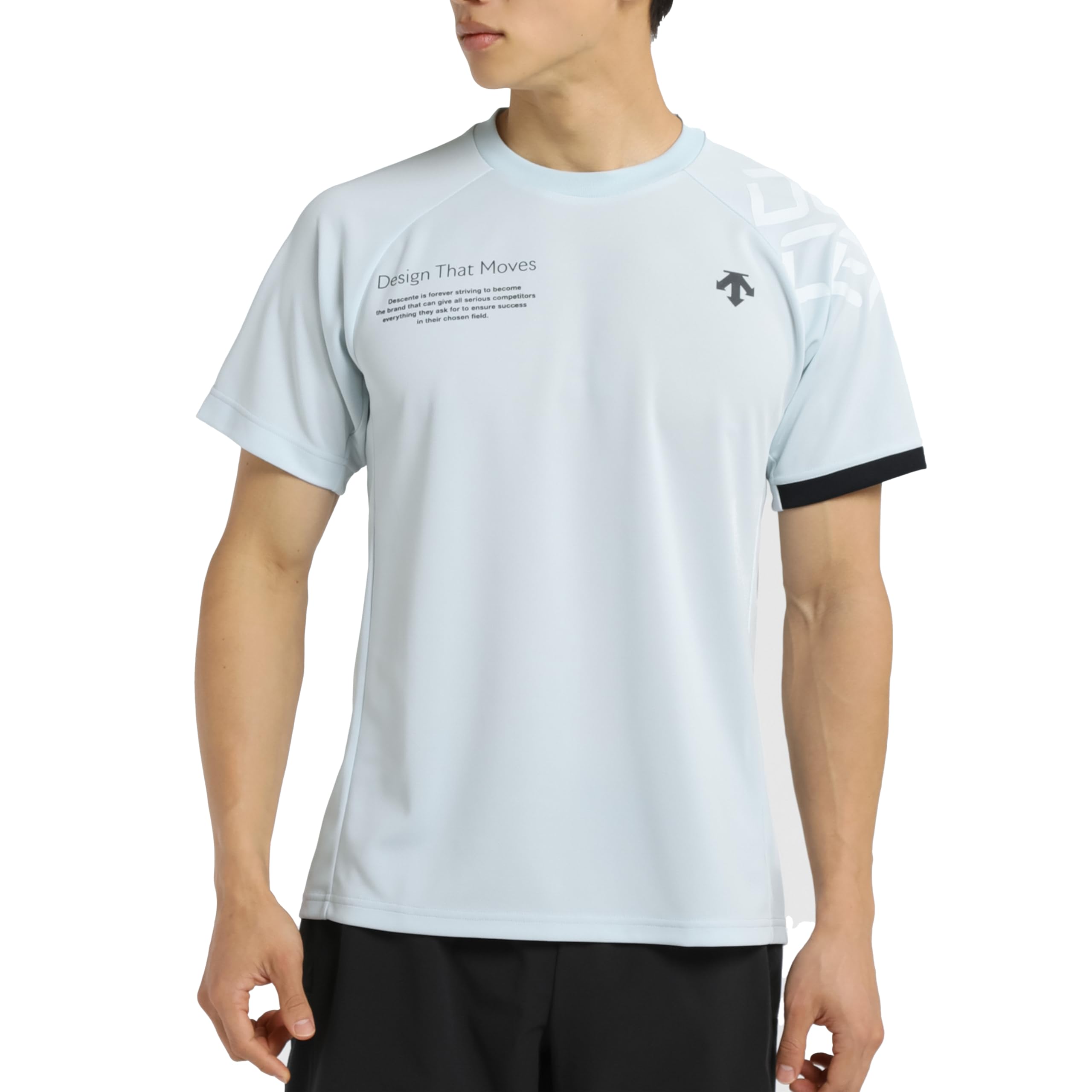 

DESCENTE Short Sleeve Volleyball Easy to Move Raglan for Men and Club WH00 Shirt, Moisture-Wicking, Quick-Drying, Breathable, in, Sleeves, Women,